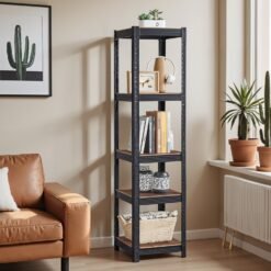 5-Tier Storage Shelves, Shelving Unit, 37 x 37 x 150 cm