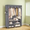 Clothes Wardrobe, Portable Closet, 2 Hanging Rails