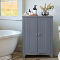 Bathroom Floor Storage Cabinet, Freestanding Storage Cupboard, Bathroom Storage Unit