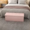 Storage Ottoman Bench, 38 x 110 x 38 cm, End of Bed Bench