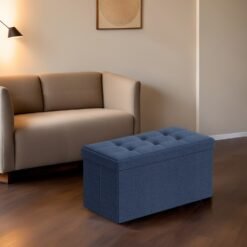 Storage Ottoman Bench, 38 x 76 x 38 cm, End of Bed Bench
