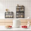 2-Tier Under Sink Organizer, Bathroom Kitchen Storage, 2 Sliding Baskets