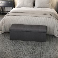 Storage Ottoman Bench, 38 x 110 x 38 cm, End of Bed Bench
