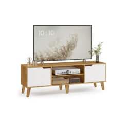 TV stand unit with adjustable shelf