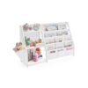 Kids bookshelf and toy organiser with side pocket