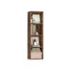4-Tier cube bookshelf with open shelves