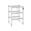 Heated clothes airer with foldable drying racks and fabric cover