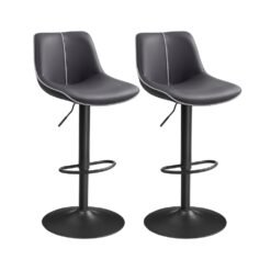 Bar Stools Set of 2 Height Adjustable Swivel Kitchen Stools
