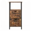 Tall Storage Tower with 3 Drawers, Bathroom Cupboard, 3-Tier Cabinet for Kitchen