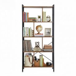 5-Tier Bookshelf, Large Storage Shelf, for Home Office