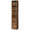 6-Tier Tall Bookcase, Bookshelf, Book Shelf with Door
