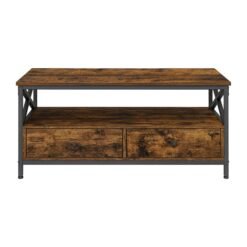 Coffee Table, Living Room Table, 2 Drawers