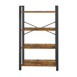 4-Tier Storage Shelf, Standing Bookcase for Office, Living Room