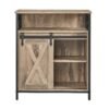 Buffet Cabinet, Sideboard with Open Compartment, Sliding Barn Door