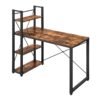 Writing Desk, Computer Desk with Storage Shelves, for Home Office