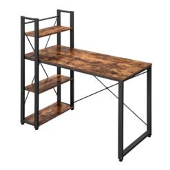 Writing Desk, Computer Desk with Storage Shelves, for Home Office