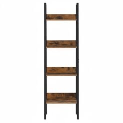 4-Tier Bookcase, Narrow Ladder Shelf, Storage Rack for Bedroom