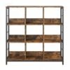 Ladder Shelf 3-Tier, Industrial Display Bookcase, Storage Rack for Living Room