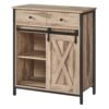 Storage Cabinet, Freestanding Floor Cabinet, Sideboard TV Cabinet with Sliding Barn Door