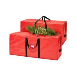 Christmas Tree Storage Bag Fits Artificial Trees up to 7.5 ft Red