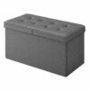 Foldable Storage Ottoman Bench with Flip Lid, Loads 300 kg, for Hallway