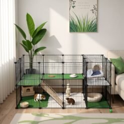 Small Animal Playpen, Rabbit Guinea Pig Cage, Zip Ties Included