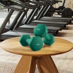 2 x 4 kg Set of 2 Neoprene Dumbbells, for Workout, Fitness