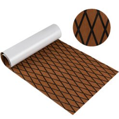 Non-Slip Waterproof Boat Decking Sheet with Self-Adhesive Backing-Brown