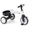 Convertible Kids Tricycle Toddler Trike with 86° Limited Steering Angle-White