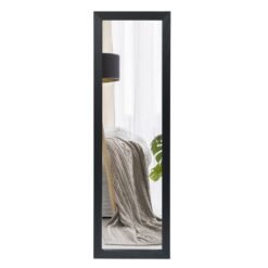 Full Body Mirror Wall Mounted Dressing Mirror for Bedroom-Black