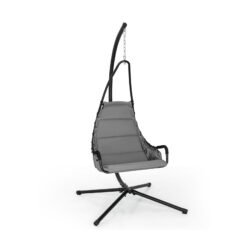 Hammock Swing Chair with Extra Large Padded Seat-Grey