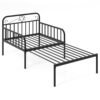 Extendable Daybed to Single Size Bed with Trundle for Adults and Guests-Black