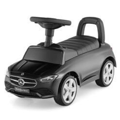 Ride on Sliding Car with Steering Wheel with Horn and Engine Sound-Black