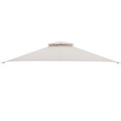 368 x 303CM Gazebo Replacement Top with Air Vent and Drainage Holes-Beige