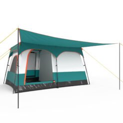 6/8/10-Person Camping Tent with Porch and Rainfly-S