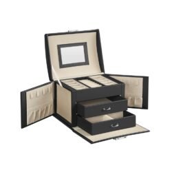 Black Jewelry Box with Lock