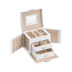 White Jewelry Storage Box for Women