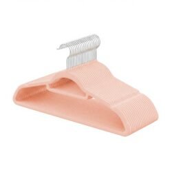 20-Pack Velvet Hangers With Anti-Slip Surface, Tie Bar & 360° Swivel Hook