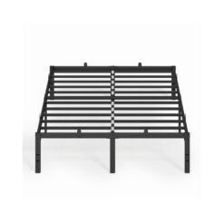 Double Metal Bed Frame 135 x 190 cm Ink Black
