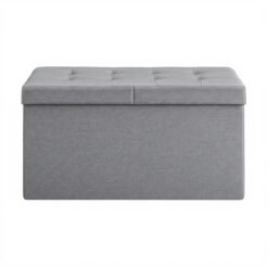 Foldable Storage Ottoman Bench with Flip Lid, Loads 300 kg