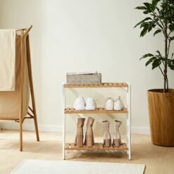 Bamboo Storage Shelf, 3-Tier Shelving Unit