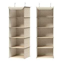 Set of 2 Hanging Storage Organisers, Wardrobe Hanging Storage