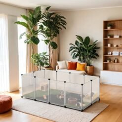 Small Animal Cage, Removable Mat Pet Playpen