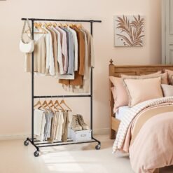 Clothes Rack, Rolling Clothing Rack