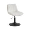 Dressing Table Chair Height Adjustable Bar Stool with Back Cloud White
