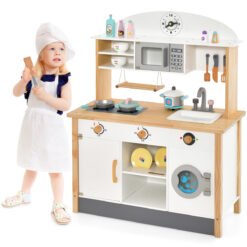 Pretend Kitchen Toy Set with Various Cooking Accessories