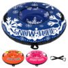Inflatable Snow Tube Heavy-duty Snow Sledding Tube with Detachable Tow Strap-Blue