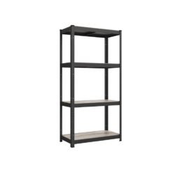 Shelving Unit 40 x 80 x 160 cm Greige and Black