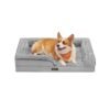 Orthopedic Dog Bed for Large Dogs 91 x 68 x 16 cm Dove Grey