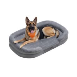 Dog Bed Extra Large Orthopaedic Dog Sofa Bed 122 x 85 x 18 cm Light Grey